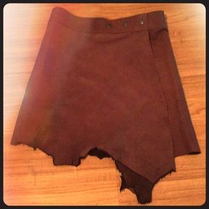 🇦🇷One of a Kind Leather Skirt from Argentina🇦🇷